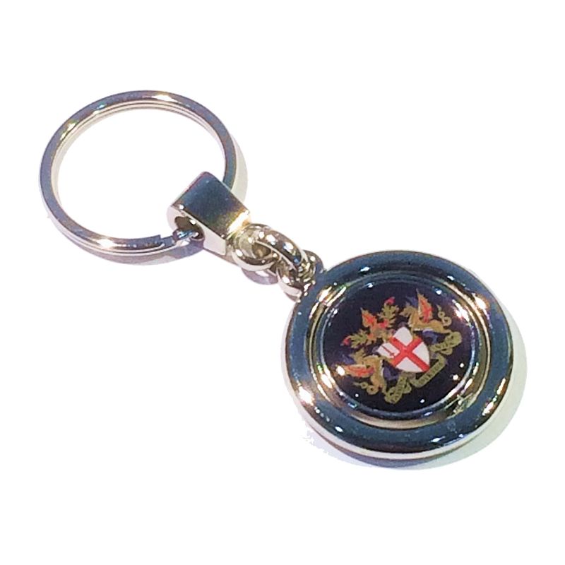 Keyring Blank Spinner 21.4mm and printed domes